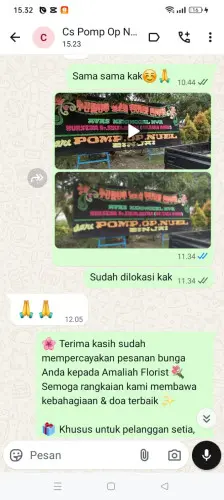 Testimonial Papan Bunga boyolali