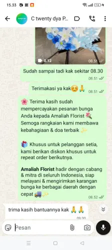 Testimonial Standing Flower boyolali